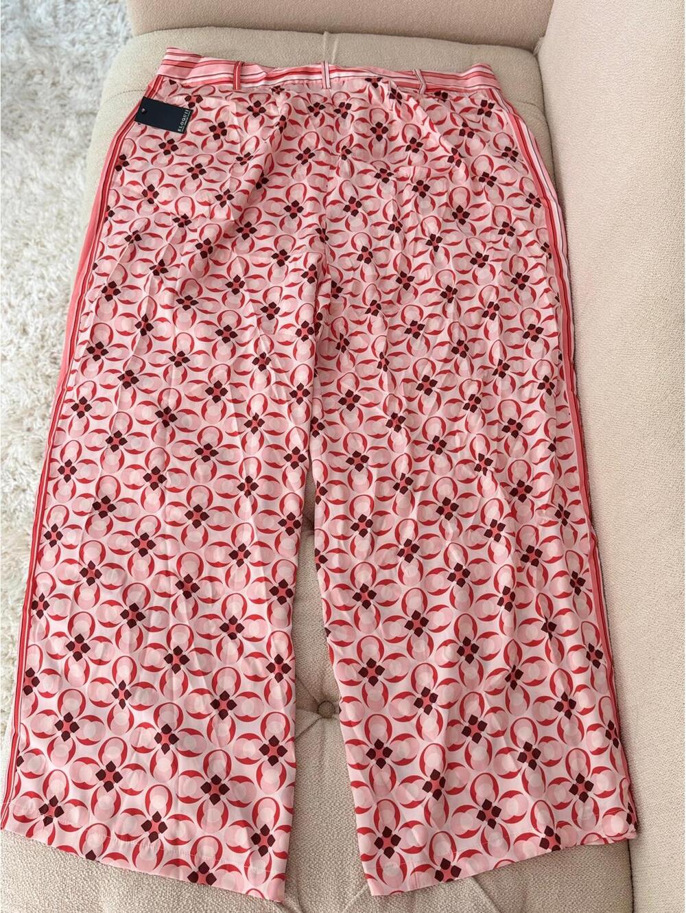 Eloquii Playful Pink Jacquard Trousers – Size 20